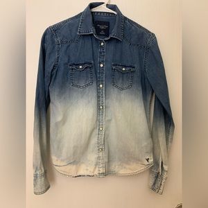 American Eagle Ombre Denim Shirt